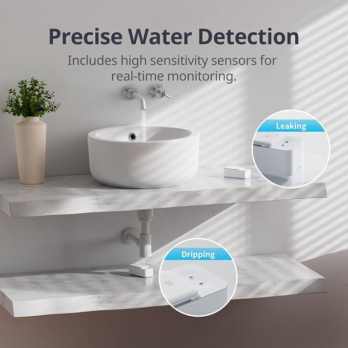 SwitchBot WiFi Water Sensor, Smart Water Leak Detector, 100dB Adjustable Alerts - Image 4