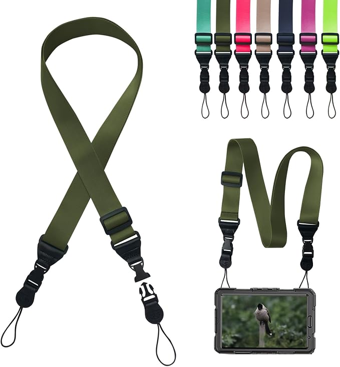 Adjustable Shoulder Strap:Comfortable iPad Strap Nylon Neck Lanyard by Gowjaw