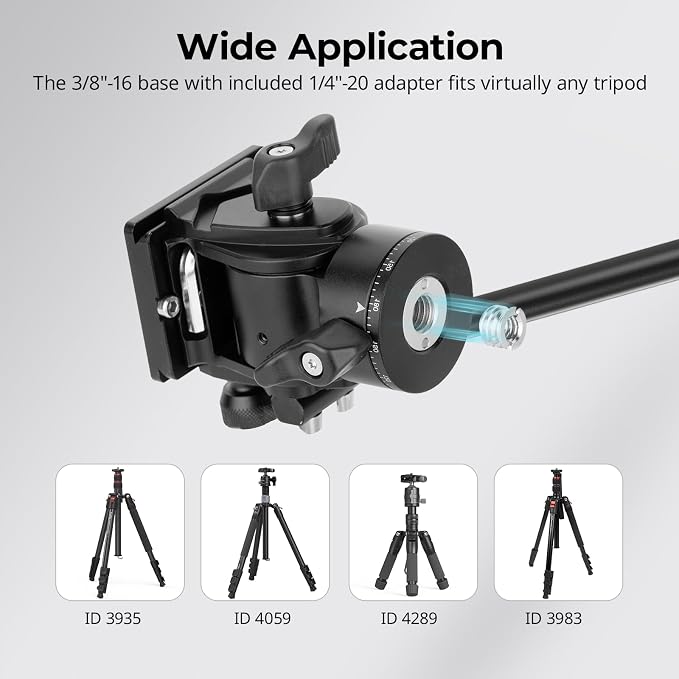 SmallRig CH10 Tripod Fluid Head, Compact Video Head - Image 7