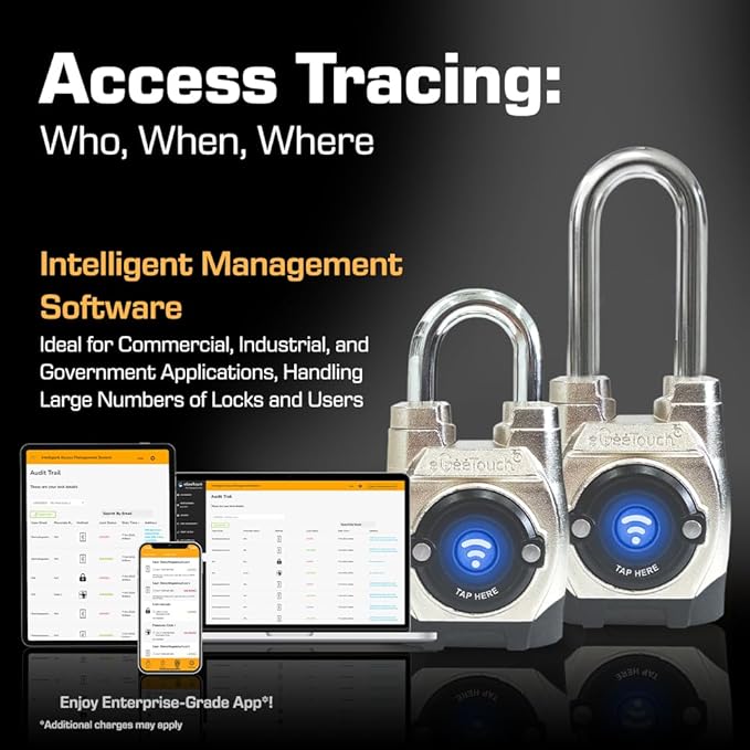 5th GEN Outdoor Smart Padlock – Keyless Bluetooth & NFC Lock, Heavy-Duty - Image 4