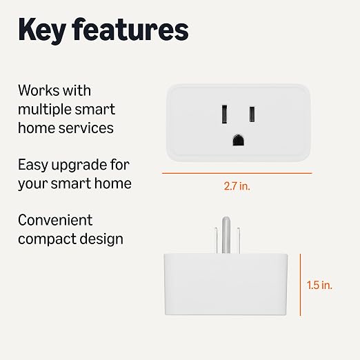 Amazon Basics Smart Plug, Matter Compatible, Compatible - Image 2