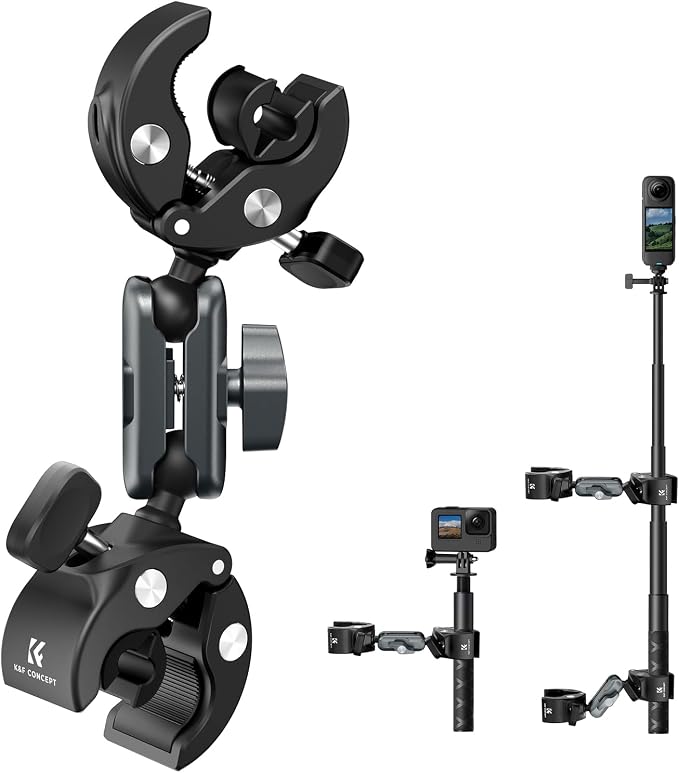 K&F CONCEPT Dual Super Clamp Camera Mount by KFCONCEPT