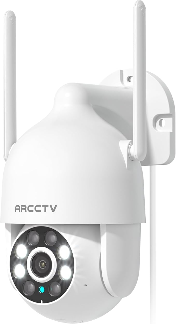 ARCCTV 2K Security Camera Outdoor, 2.4G/5G WiFi 24/7 Recording Security Camera by ARCCTVSecurity