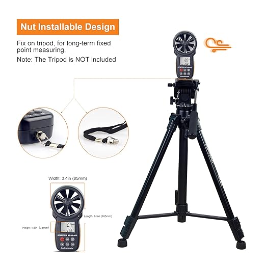 BTMETER BT-100APP Anemometer w/Wireless Bluetooth, Digital Handheld Wind Speed - Image 3