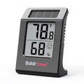 BaldrTherm Humidity Thermometer Meters, Solar-Powered Indoor Temperature Sensor by BaldrTherm