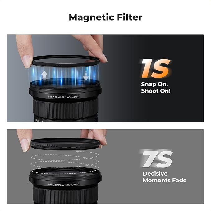 K&F CONCEPT Magnetic 67mm Circular Polarizers Filter - Image 4