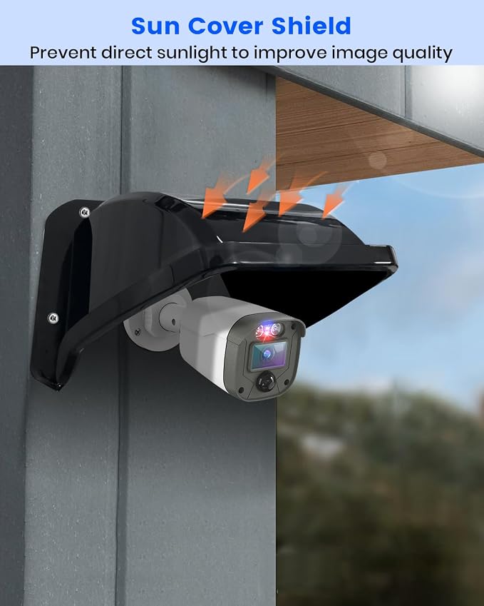 Plastic Universal Security Camera Sun Rain Cover Shield, Weatherproof - Image 5