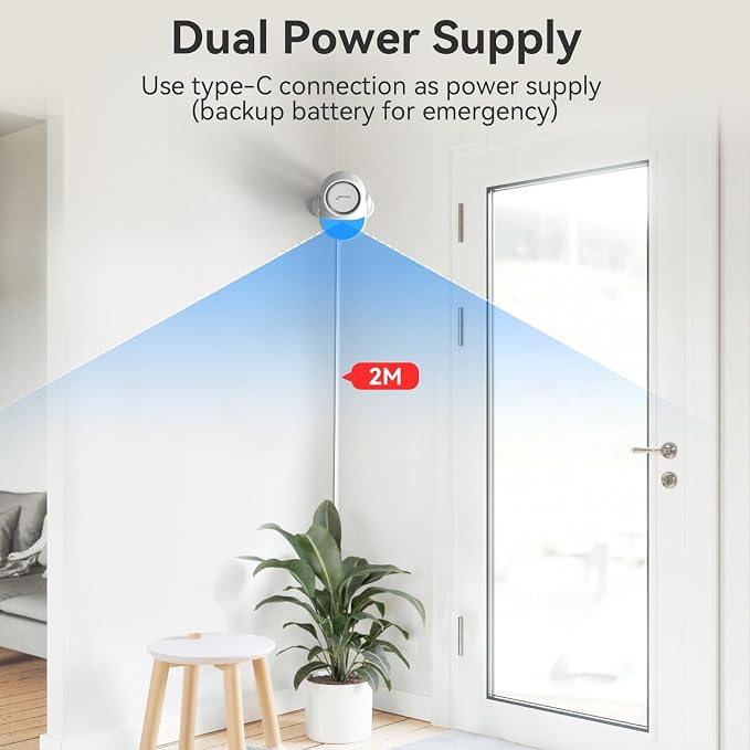 CPVAN WiFi Motion Sensor Alarm, 125dB Smart PIR Detector - Image 6
