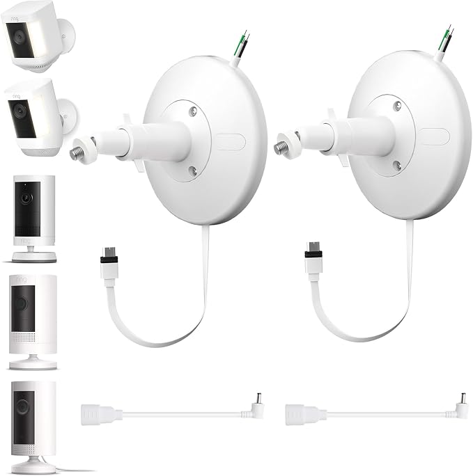 iTODOS Hardwired Kit for Ring Cams, IP67 Waterproof Design for Outdoor or by iTODOS