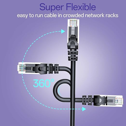 Cat 6 Ethernet Cable 1FT 10Pack, Cat6 Ethernet Patch Cable 10Gbps, High-Speed - Image 6