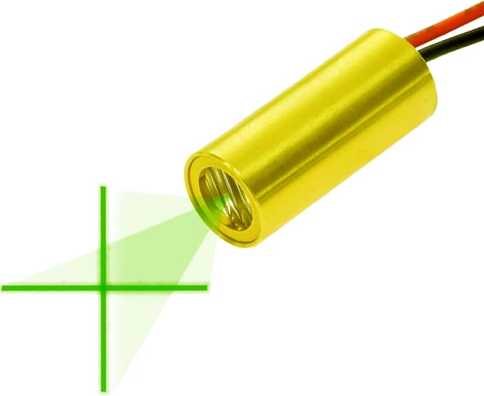 Economical Green Crosshair Laser Module, Class 1 Eye-Safe, VLM-520-29 LPT - by Quarton