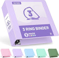 Sooez BinderX Extra Durable 3 Inch 3 Ring Binder, D-Ring Large Binders by Sooez