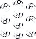 10 PCS CLS1110 Acoustic Tube Surveillance Earpiece/Headset by KEYBLU