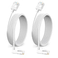 Flexible Cat 6A Ethernet Cable 270° Up Angled 10 Feet 2Pack, 10Gbps High-Speed by DUTEVOLNS