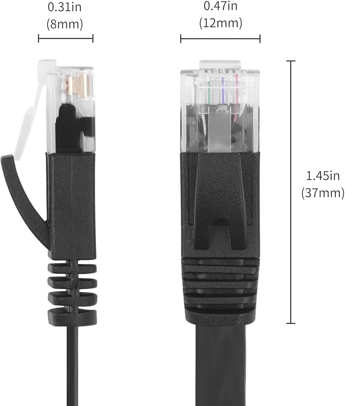 REXUS Retractable Cat 6 Flat Ethernet Network Cable 6.6 FT - Image 5