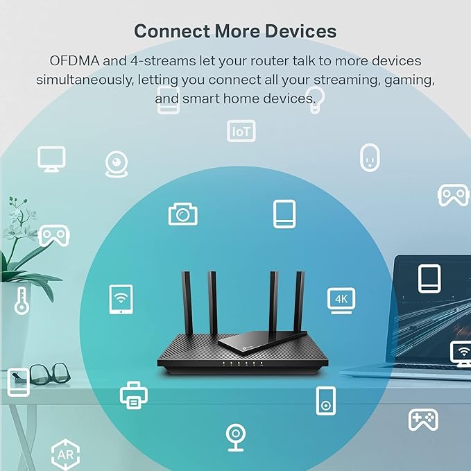 TP-Link Dual-Band AX3000 Wi-Fi 6 Router Archer AX55 | Wireless Gigabit Internet - Image 4