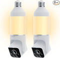 WYZE Bulb Cam Security Camera, 2K HD Outdoor Light Bulb Camera, Color Night by WYZE