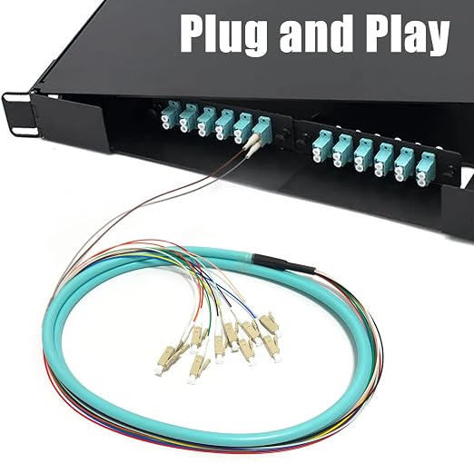 1.5m LC UPC 12 Fibers Multimode Bunch OM3 50/125 LC-UPC Fiber Pigtail - Image 4