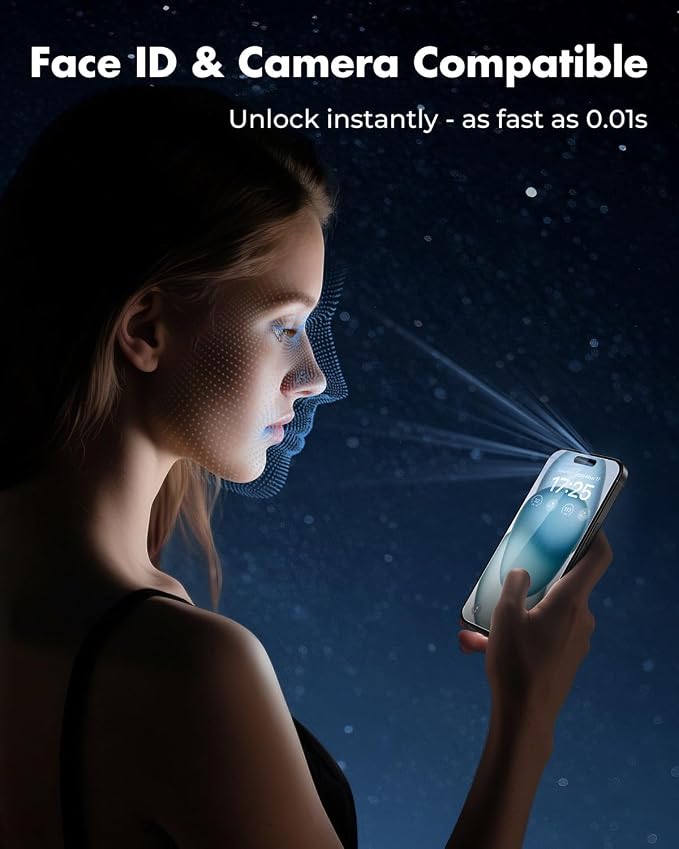 UNBREAKcable iPhone 15 Screen Protector 3-Pack, Upgraded Dual-Tempered Glass + - Image 6