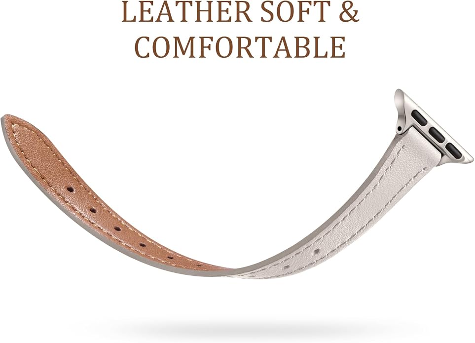 Charlam Slim Leather Band Compatible - Image 3