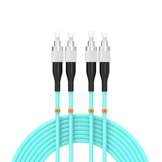 FC/UPC-FC/UPC Fiber Patch Cable OM3 15Meter/49ft 10GB Multimode Jumper Duplex by Buacoz