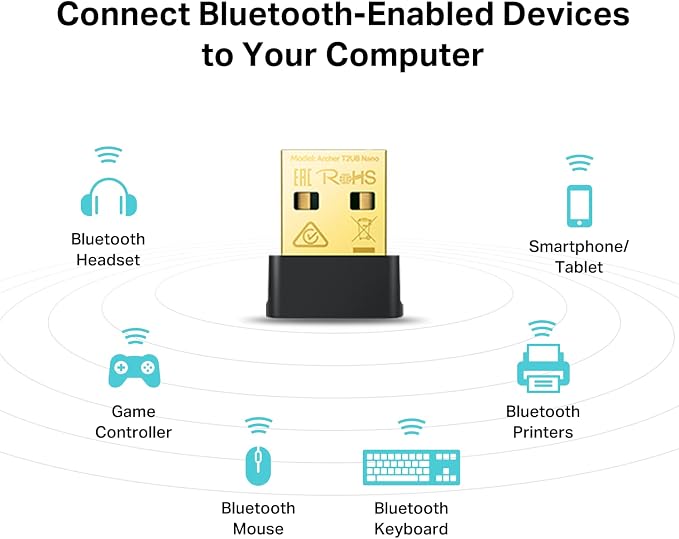 TP-Link Nano 2-in-1 USB Bluetooth WiFi Adapter AC600- Bluetooth 4.2 - Image 3