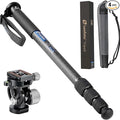Leofoto MP-284C+VH-10S Monopod and Tilt Head Set, Carbon Fiber, VH-10S Monopod by TAKINGITFURTHER-LEOFOTO