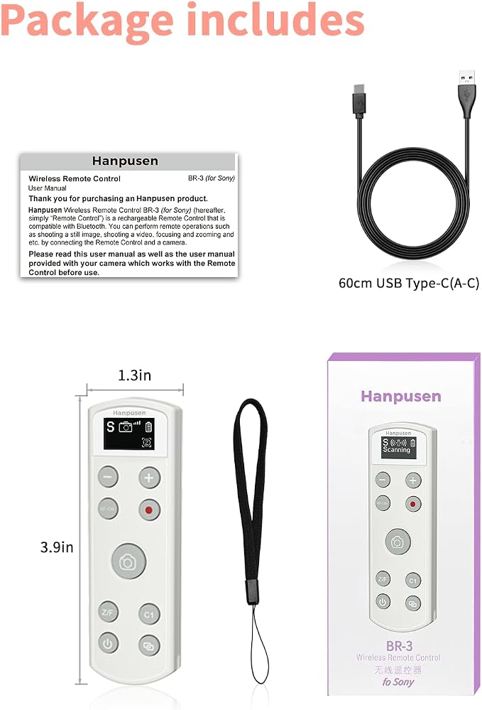 Hanpusen Rechargeable Camera Remote Control - Image 7