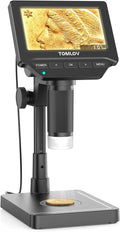 TOMLOV DM4W Microscope with Weighing Scale: 4.3" Digital Coin Microscope with by TOMLOV-MoreThanAMicroscope