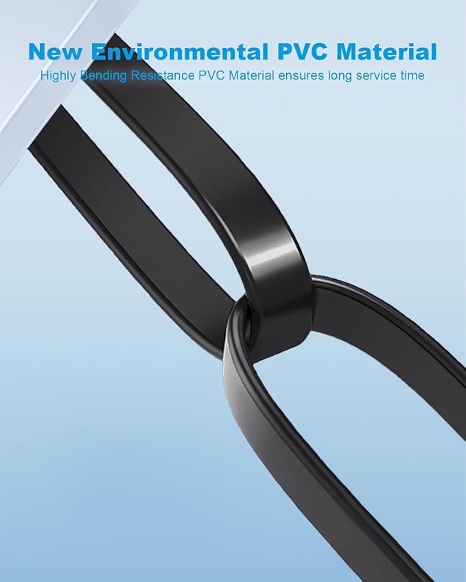 Yauhody CAT8 Ethernet Cable 6ft 3 Pack, Flat CAT 8 Cable, Faster Than - Image 9