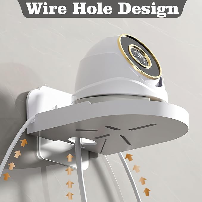 4 Pcs Security Camera Wall Mount, Baby Monitor Wall Mount, Adhesive Small Wall - Image 4