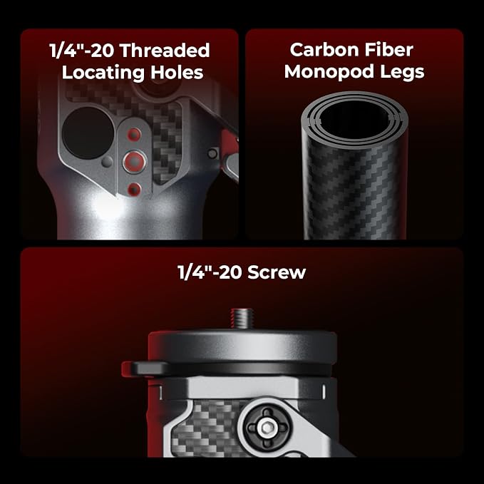 SmallRig 166.5cm / 65.6" Carbon Fiber Monopod - Image 7