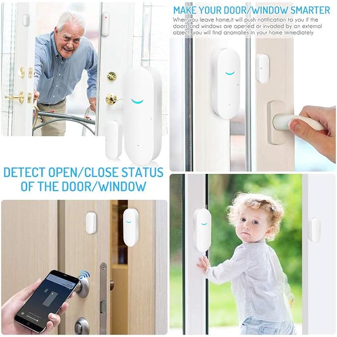 WiFi Door and Window Sensors, Tuya Smart Alarm - Image 5