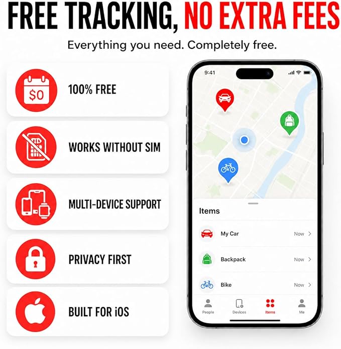 GPS Tracker for Vehicles, No Monthly Fee or SIM Card Needed, Magnetic GPS - Image 2