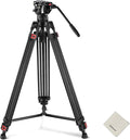NEEWER 74" Video Tripod with Fluid Head & Damping Control, Aluminum Heavy Duty by Neewer