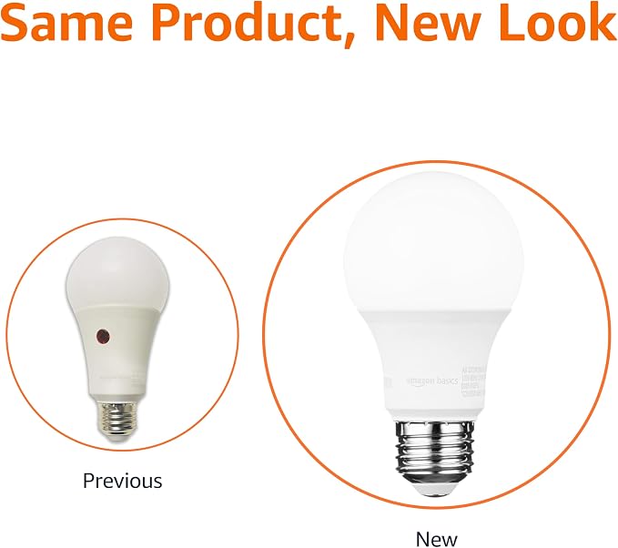 Amazon Basics A19 Dusk to Dawn Sensor LED Outdoor Light Bulbs, 60W Equivalent - Image 3
