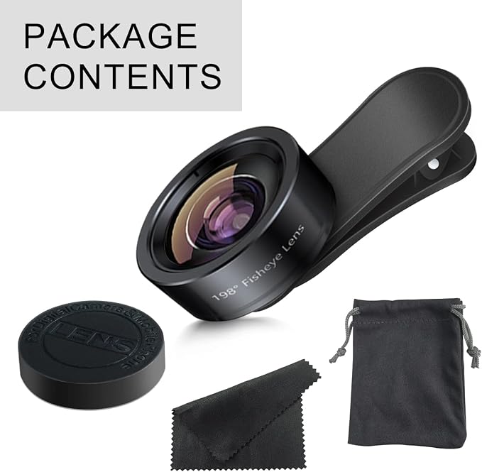 KEYWING Fisheye Lens 198° Fish Eye Phone Camera Lens Kit - Image 7