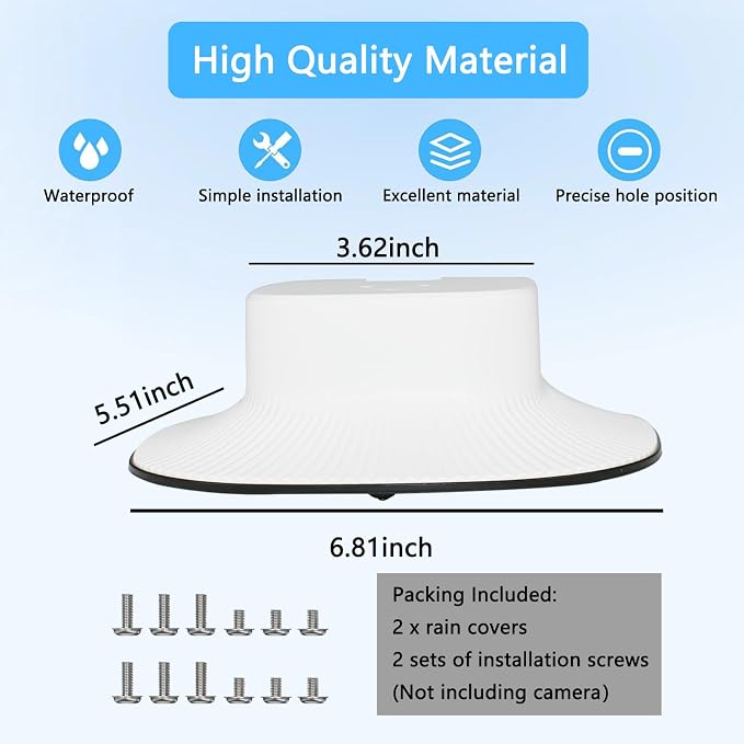 2 Pack Sun Rain Shade Cover Compatible - Image 7