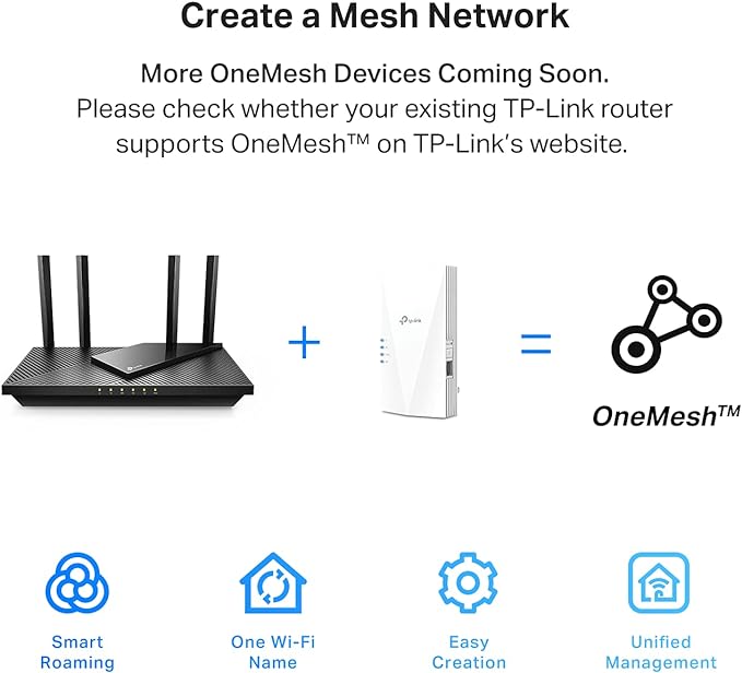 TP-Link AX1500 WiFi Extender Internet Booster, WiFi 6 Range Extender Covers up - Image 5