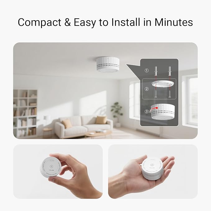 YoLink Photoelectric Smoke Alarm, Smart Smoke Detector - Image 2