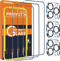 QHOHQ 3 Pack Screen Protector for iPhone 15 Pro Max by QHOHQ