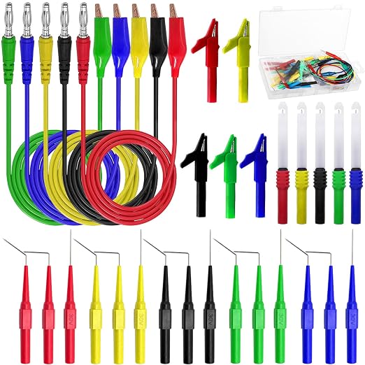 Linkhood 31PCS Back Probe Kit, Banana Plug to Copper Alligator Clip Automotive by Linkhood