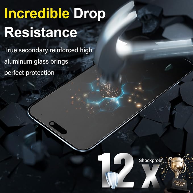 YWXTW 2 Pack for iPhone Air Matte Screen Protector 6.5 Inch + 1 Set Camera Lens - Image 4