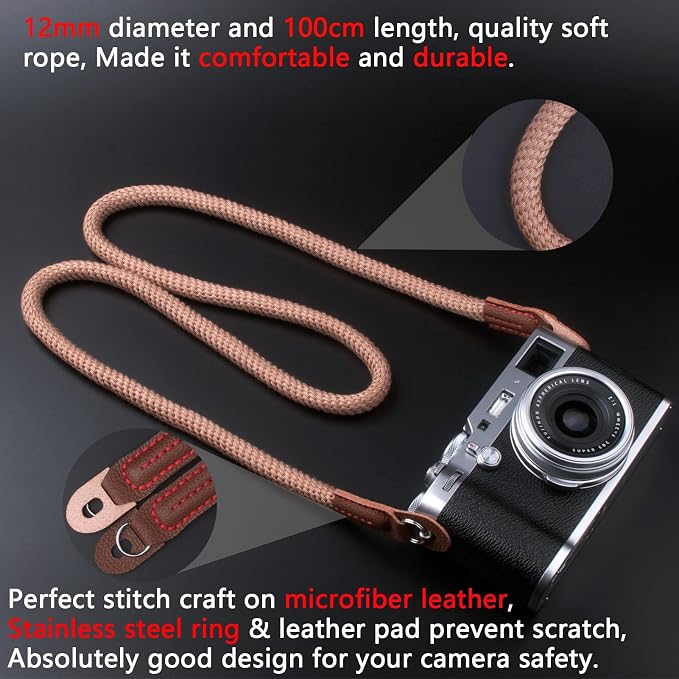 VKO Camera Strap, Soft Rope Camera Neck Strap, Shoulder Strap - Image 7