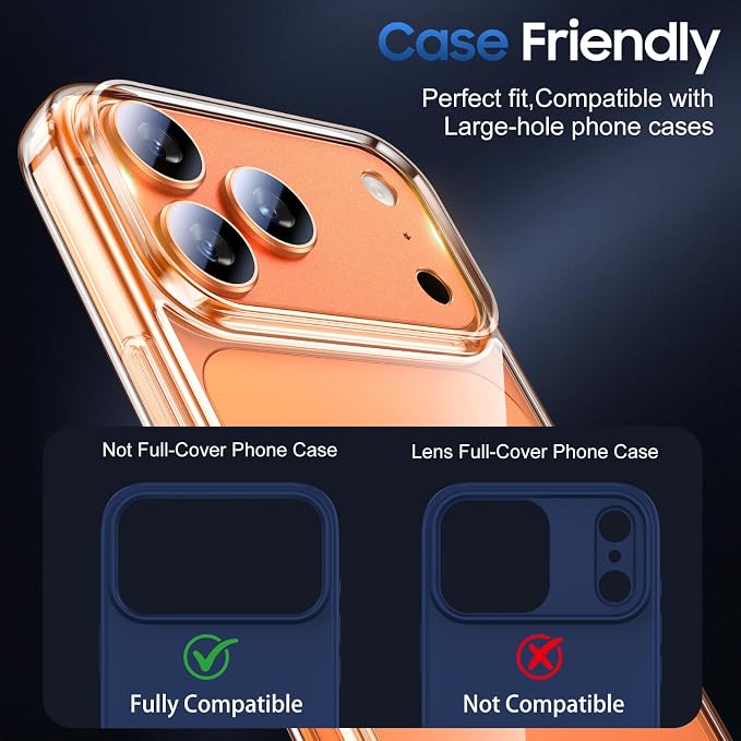UniqueMe for 3 Pack iPhone 17 Pro Max Camera Lens Protector - Image 6