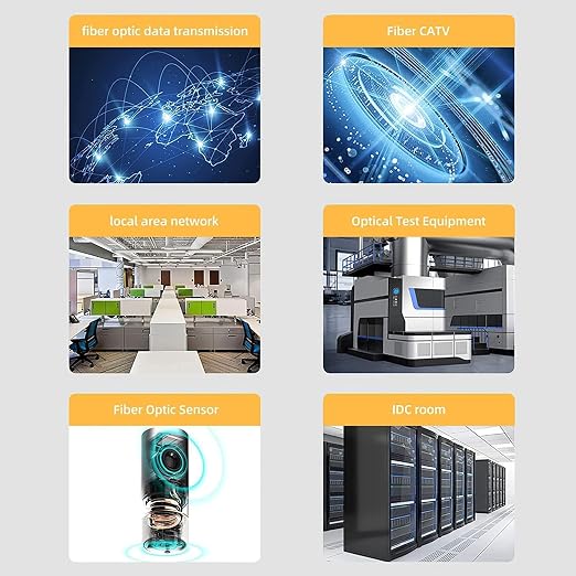 Fibergaga-5Pack OM3 LC to ST Multi-Mode Fiber Patch Cable, Duplex 50/125µm - Image 7