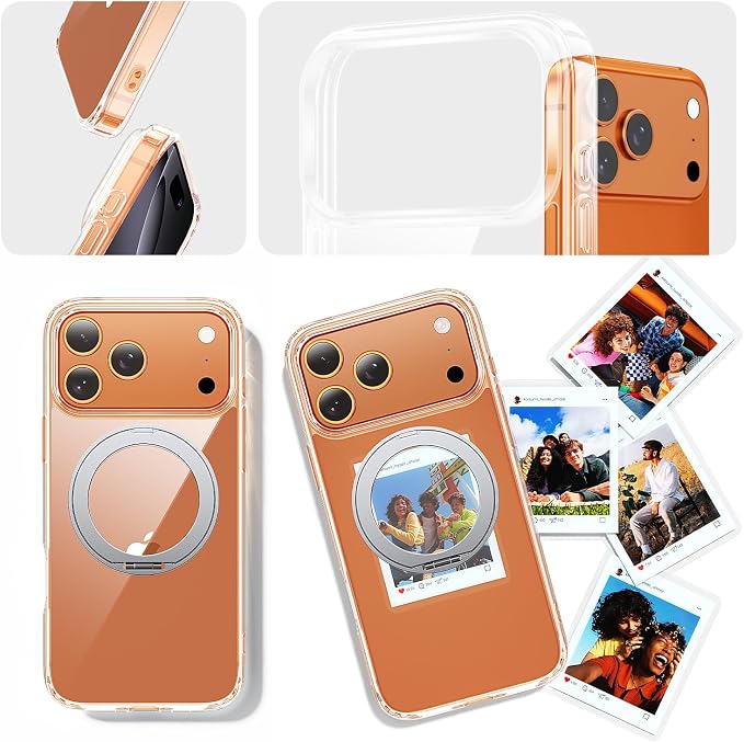 toushion 3 in 1 for iPhone 17 Pro Case Stand |Build in Kickstand, Screen - Image 7