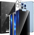 TOCOL 4 Pack for iPhone 13 Pro Max, 2 Pack Privacy Tempered Glass Screen by TOCOL