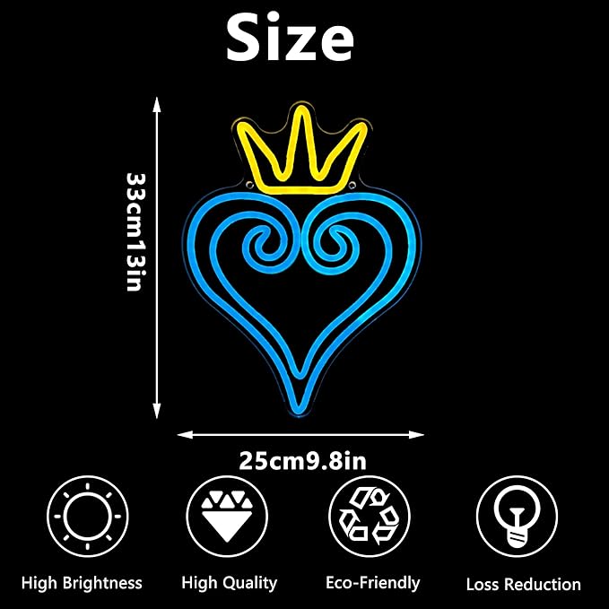 Manimo LED Kingdom and Hearts Neon Signs - Image 5