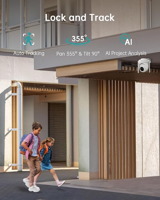 ZUMIMALL 2.5K Wired Cameras for Home Security, 2.4G/5G WiFi Outdoor Camera - Image 6